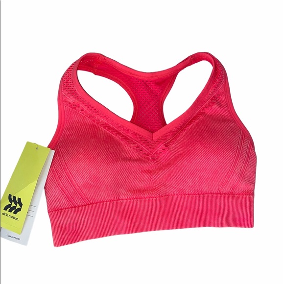 all in motion Other - All in Motion coral seamless sports bra size small; new with tags